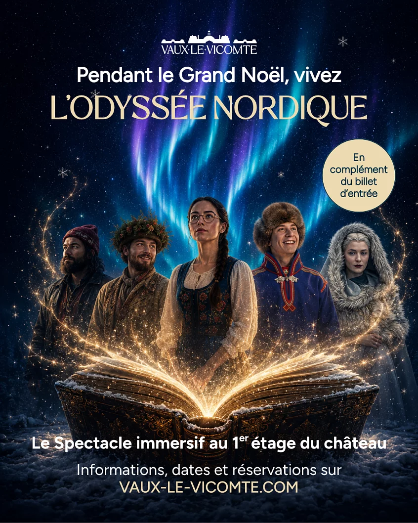 Spectacle immersif L'Odyssée Nordique au château de Vaux-le-Vicomte à Noël
